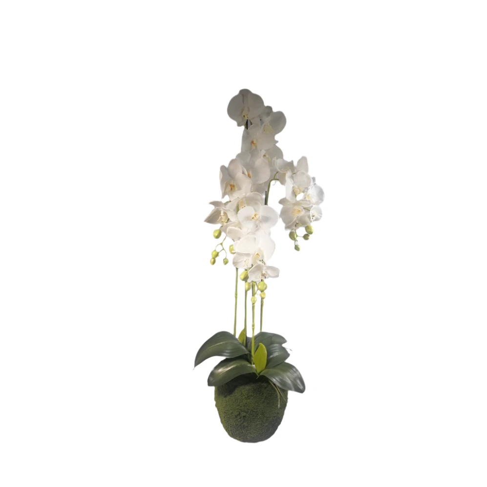 Artificial Orchid Plant 1.2M - White